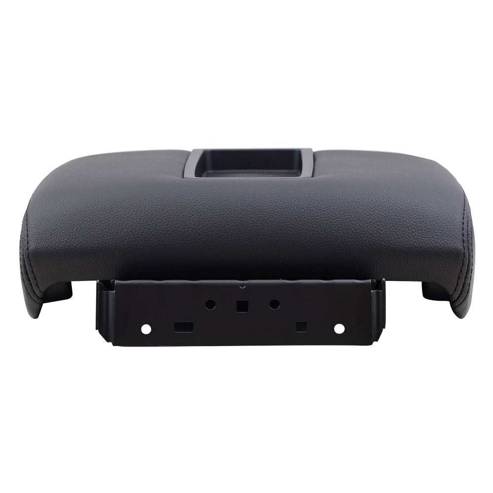Brock Replacement Black Center Console Armrest Lid Cover Compatible with 2007-2013 Silverado Sierra Tahoe Escalade Pickup Truck with Full Center Console