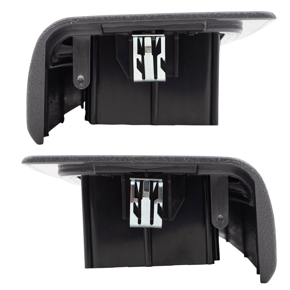 Brock Replacement Set Power Window Master Switch Dark Gray Bezels Compatible with 03-06 Silverado Sierra Crew Cab 07 Classic Pickup Truck