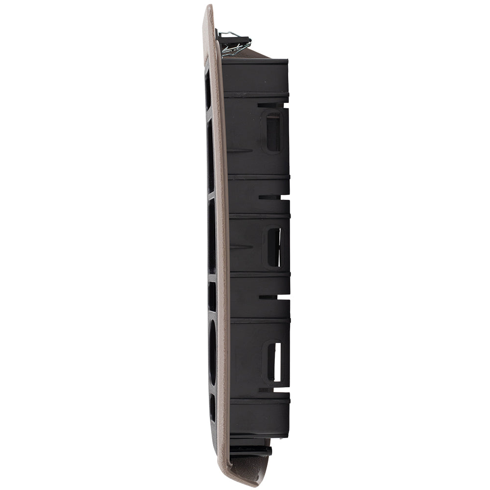Brock Replacement Driver Power Window Master Switch Tan Trim Bezel Compatible with 03-06 Silverado Sierra Crew Cab 07 Classic Pickup Truck 89045127