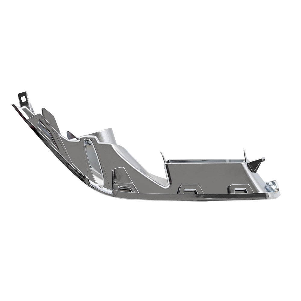 Brock Replacement Passenger Chrome Fog Light Bezel Compatible with 2008-2015 CTS with HID Headlights