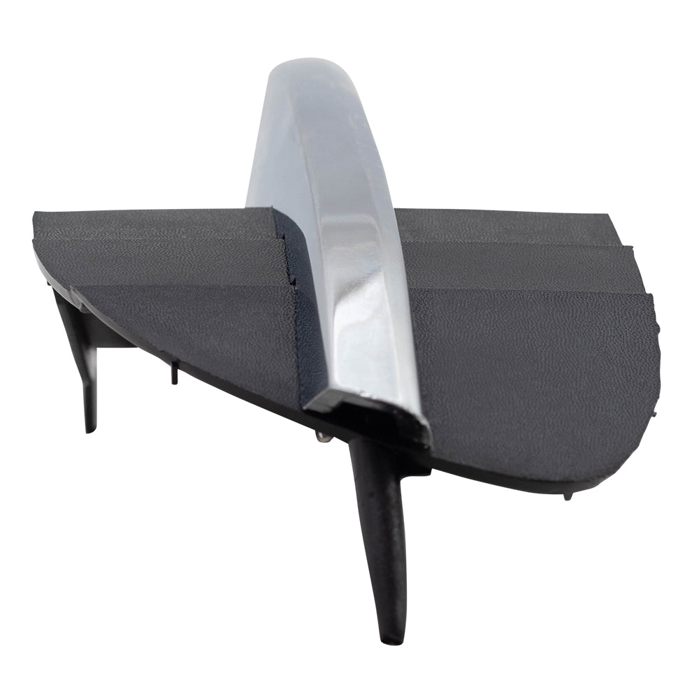 Brock Replacement Passenger Front Lower Outer Grille Cover with Chrome Trim Compatible with 2008-2012 Malibu LT LS