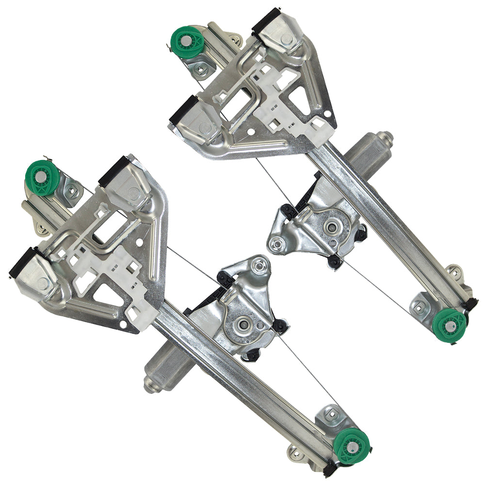 Brock Replacement Set Rear Power Window Regulators with Lift Motors Compatible with 2003-2007 CTS 15277680 15277679
