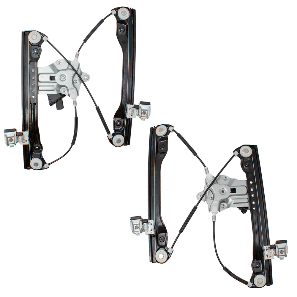 Brock Replacement Set Front Power Window Regulators with Lift Motors Compatible with 2011-2012 Cruze 95226746