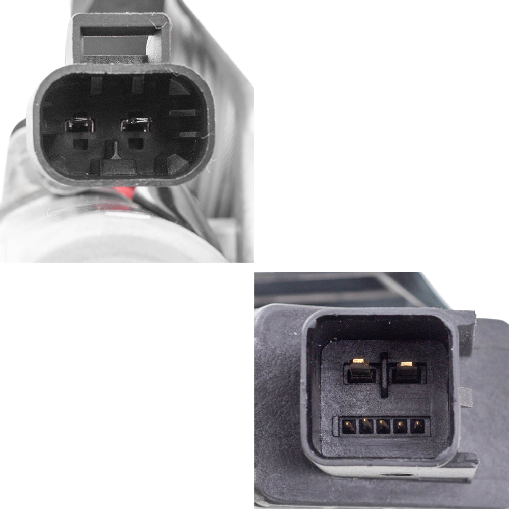 Brock Replacement Set Front Power Window Regulators with Lift Motors Compatible with 2011-2012 Cruze 95226746