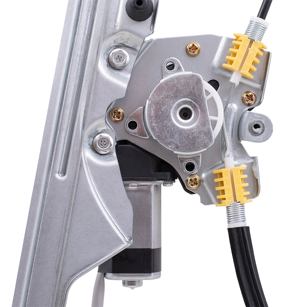 Brock Replacement Set Front Power Window Regulators with Lift Motors Compatible with 19120846 19120847