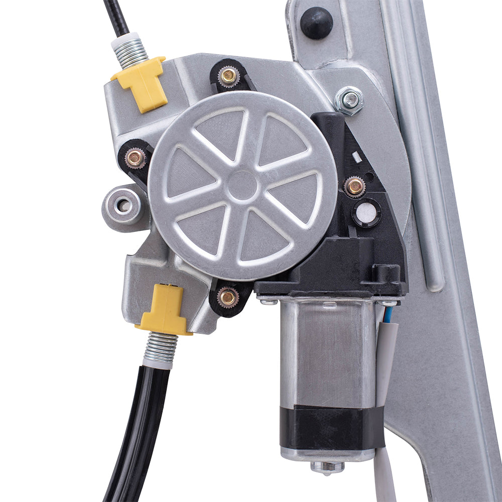 Brock Replacement Set Front Power Window Regulators with Lift Motors Compatible with 19120846 19120847