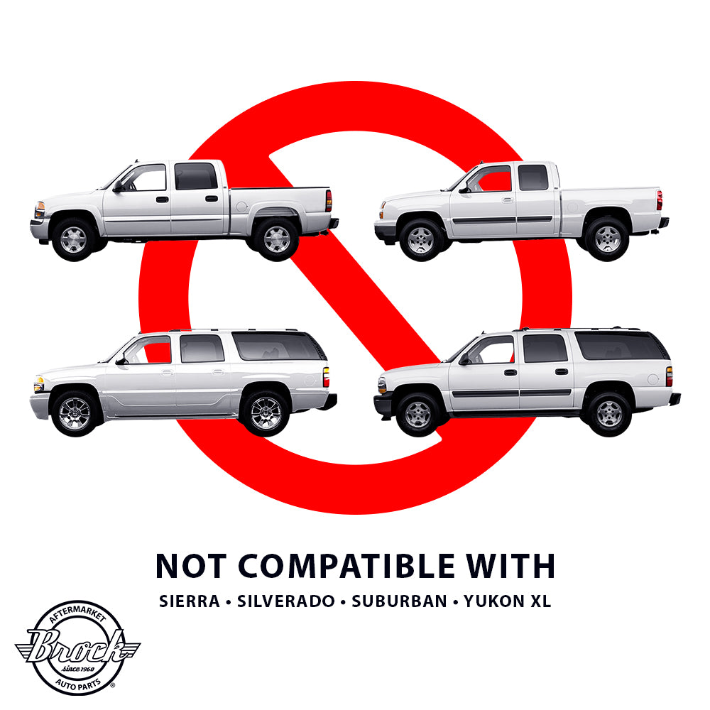 Brock Replacement Set Rear Power Window Regulators with Lift Motors Compatible with 00-06 Tahoe Yukon & Denali Escalade 19260050 19260051