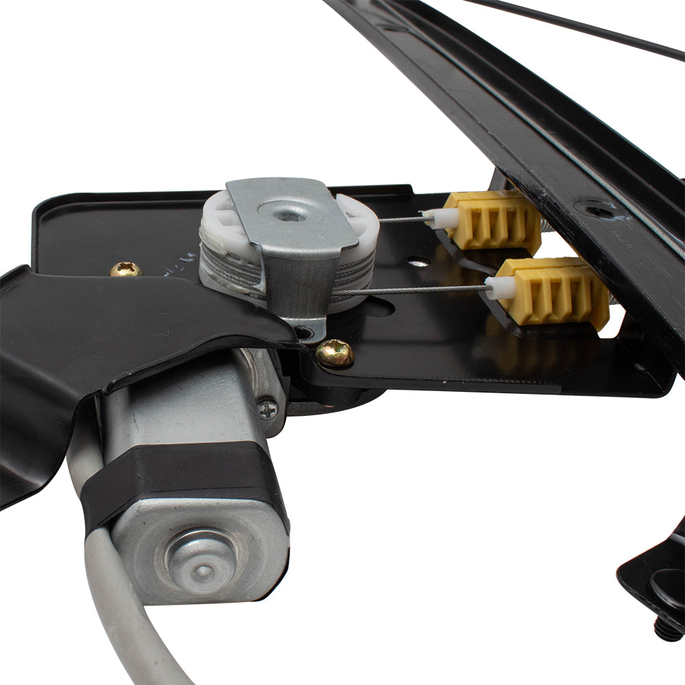 Brock Replacement Driver Rear Power Window Regulator and Lift Motor Assembly Compatible with 2001-2007 Silverado Sierra Pickup Truck 19301981