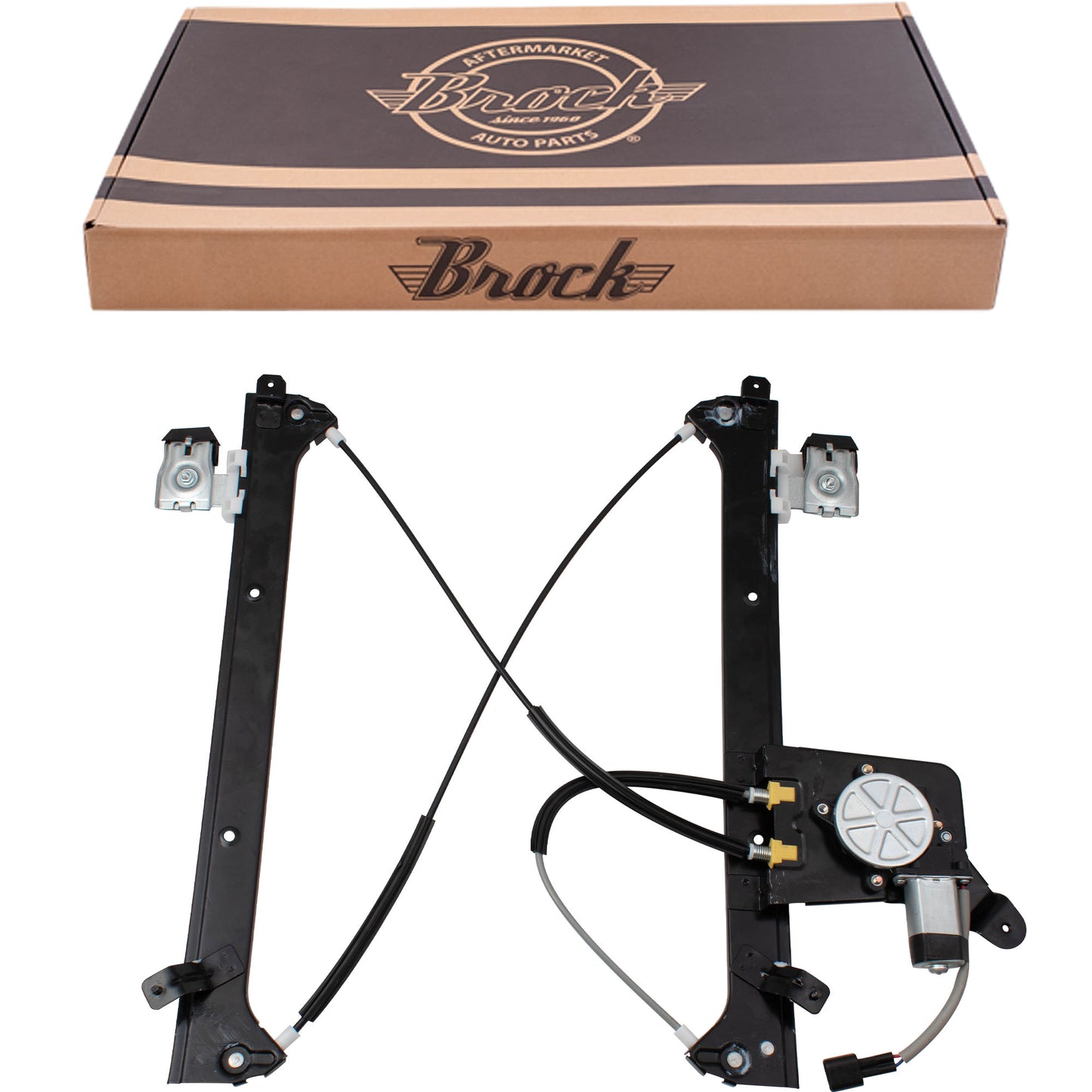 Brock Replacement Driver Rear Power Window Regulator and Lift Motor Assembly Compatible with 2001-2007 Silverado Sierra Pickup Truck 19301981