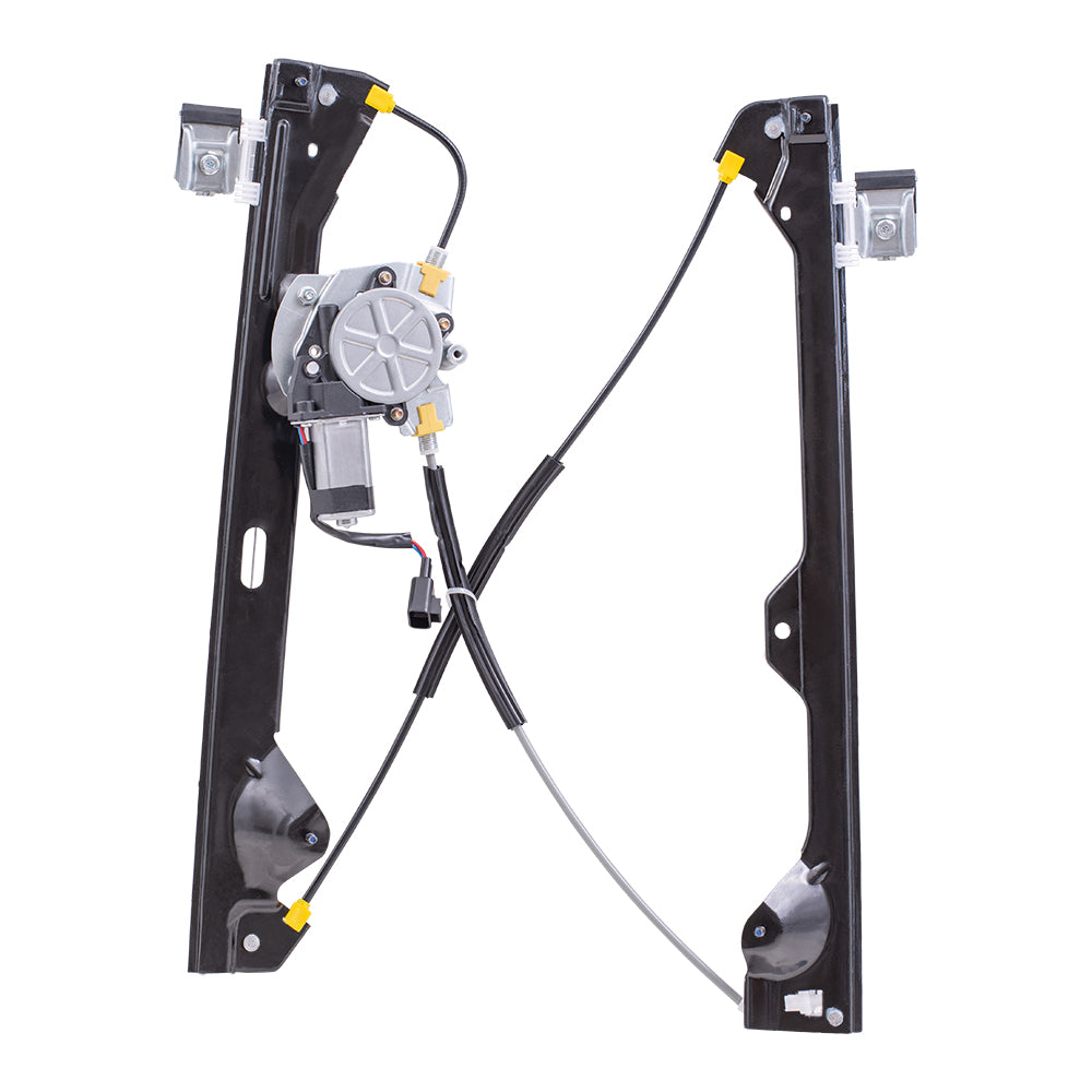Brock Replacement Passenger Rear Power Window Regulator and Lift Motor Assembly Compatible with 2007-2014 Silverado Sierra Crew Cab Pickup Truck