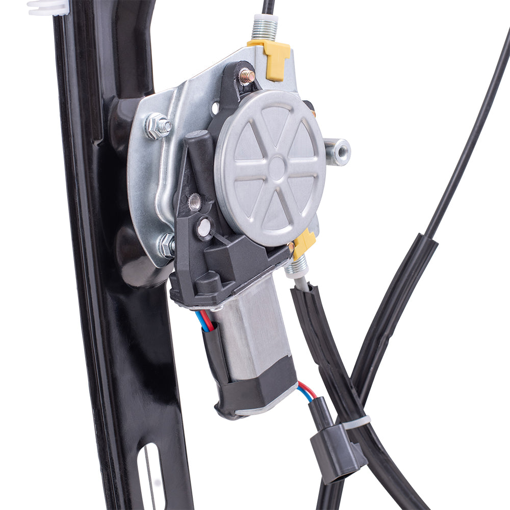 Brock Replacement Passenger Rear Power Window Regulator and Lift Motor Assembly Compatible with 2007-2014 Silverado Sierra Crew Cab Pickup Truck