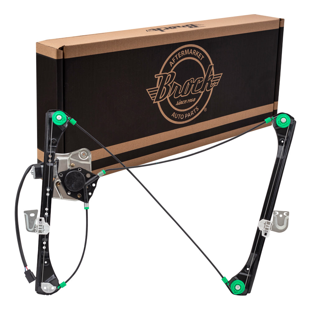 Window Regulator w/ Motor for 1999-2004 Alero Coupe Front for 1999-2005 Grand Am 22702141 Left GM1350126