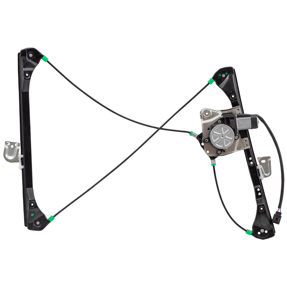 Window Regulator w/ Motor for 1999-2004 Alero Coupe Front for 1999-2005 Grand Am 22702141 Left GM1350126