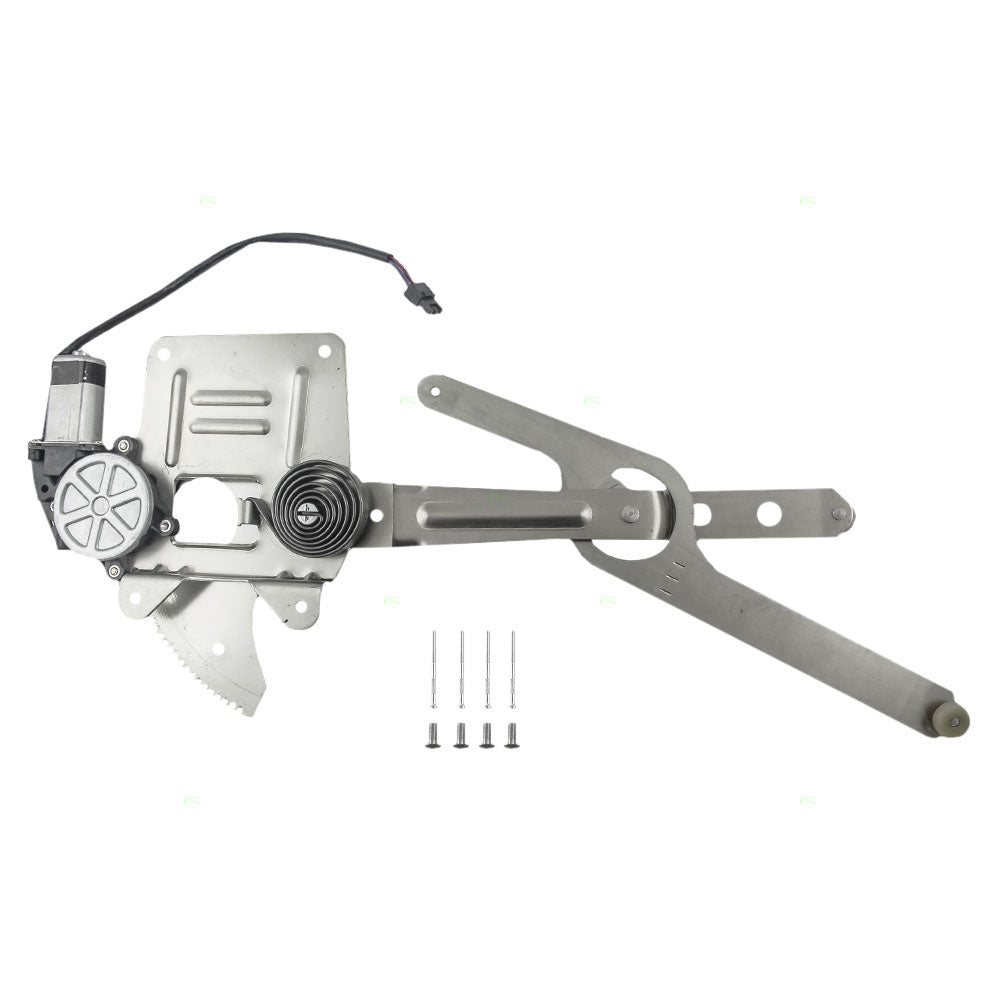 Brock Replacement Driver Front Power Window Regulator with Lift Motor Assembly Compatible with 94-04 S10 Pickup Sonoma Blazer Jimmy Bravada Hombre