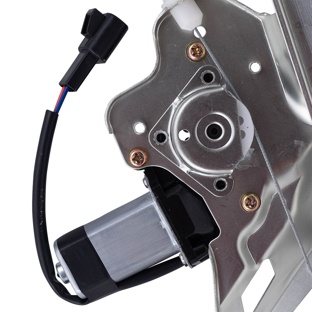 Brock Replacement Set Front Power Window Lift Regulators & Motor Compatible with 2000-2005 LeSabre 15231241 15231240