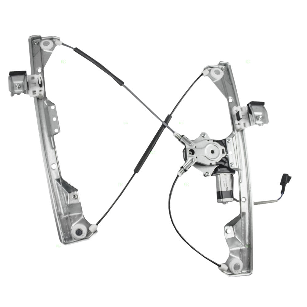 Brock Replacement Passenger Front Power Window Regulator with Lift Motor Assembly Compatible with 2004-2008 Grand Prix Sedan 15934640