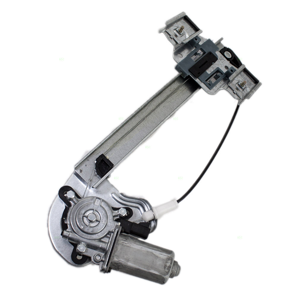 Brock Replacement Passenger Rear Power Window Regulator with Lift Motor Assembly Compatible with 2000-2005 Bonneville 15231242