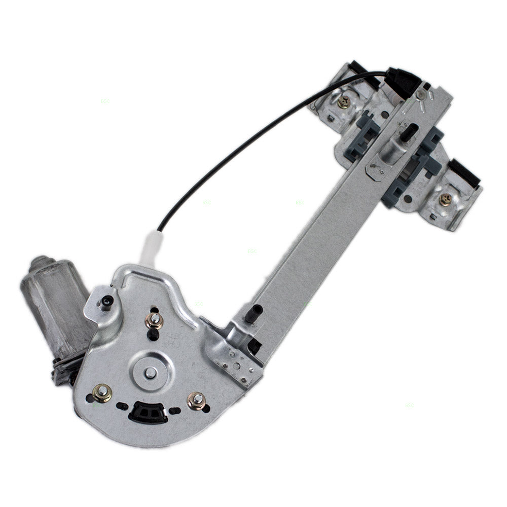 Brock Replacement Passenger Rear Power Window Regulator with Lift Motor Assembly Compatible with 2000-2005 Bonneville 15231242