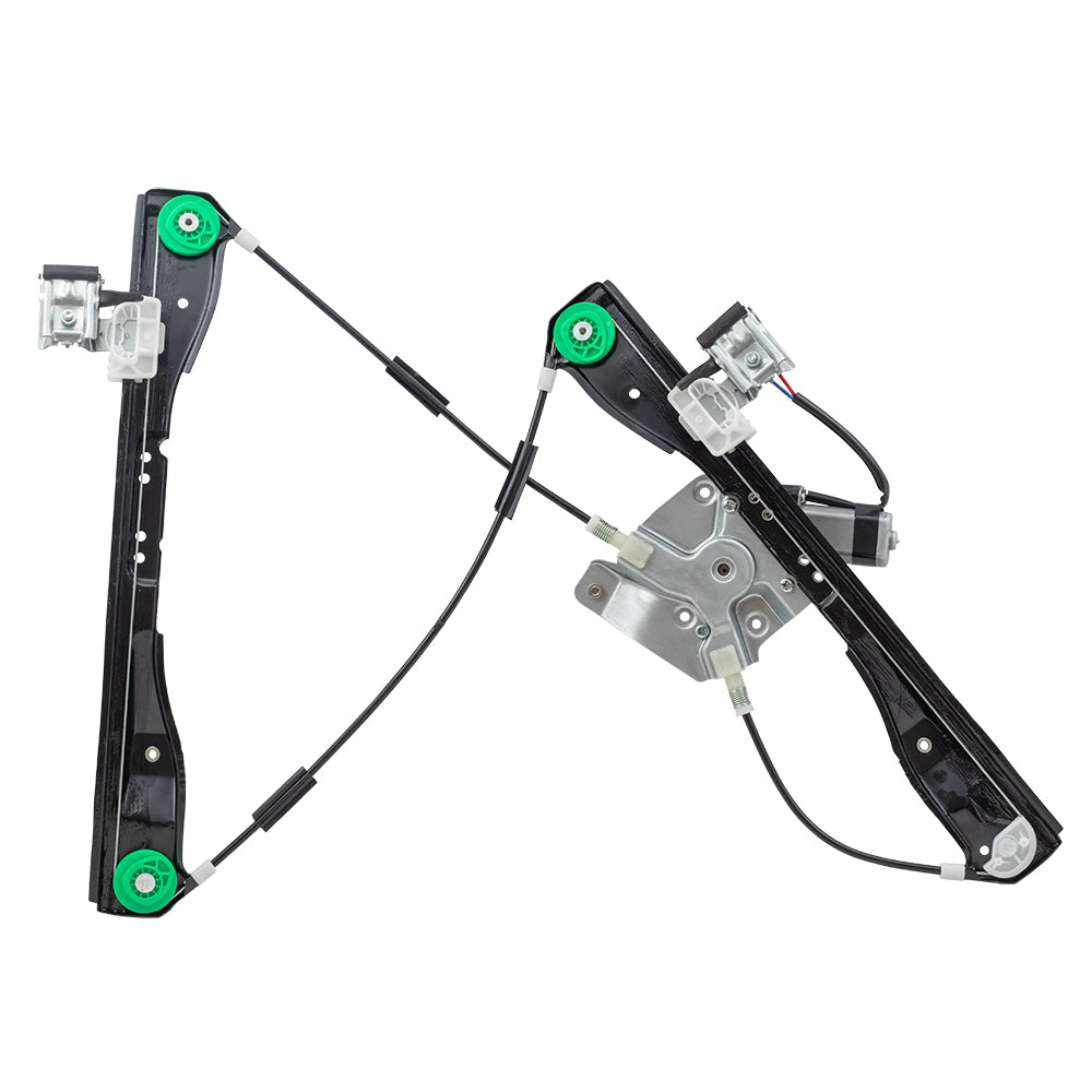 Brock Replacement Set Front Power Window Regulators with Lift Motors Compatible with 2008-2012 Malibu 25943968 25943967