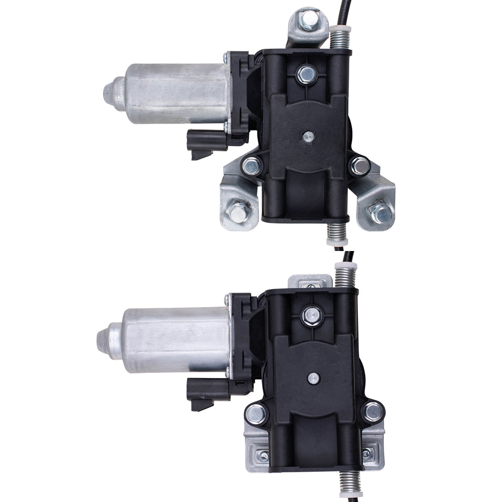 Brock Replacement 4 Pc Set Power Window Regulators with Motors Compatible with 1997-2005 Century