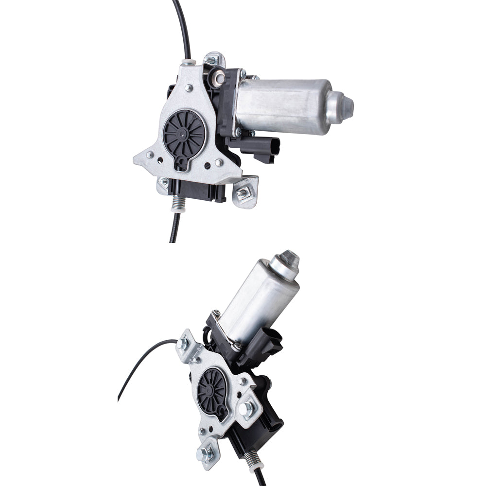 Brock Replacement 4 Pc Set Power Window Regulators with Motors Compatible with 1997-2005 Century