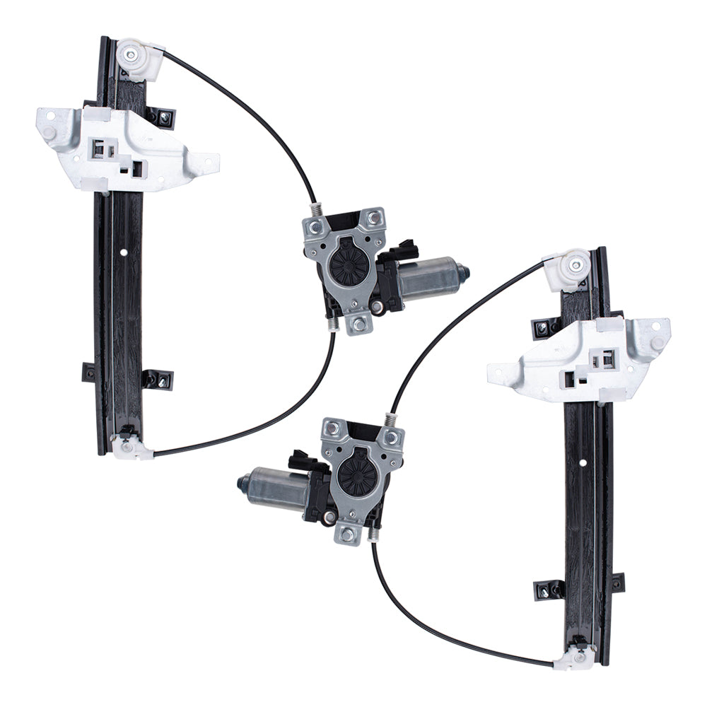 Window Regulator w/ Motor for 1997-2005 Century Upgraded Rear for 1997-2004 Regal for 1998-2002 Intrigue Set