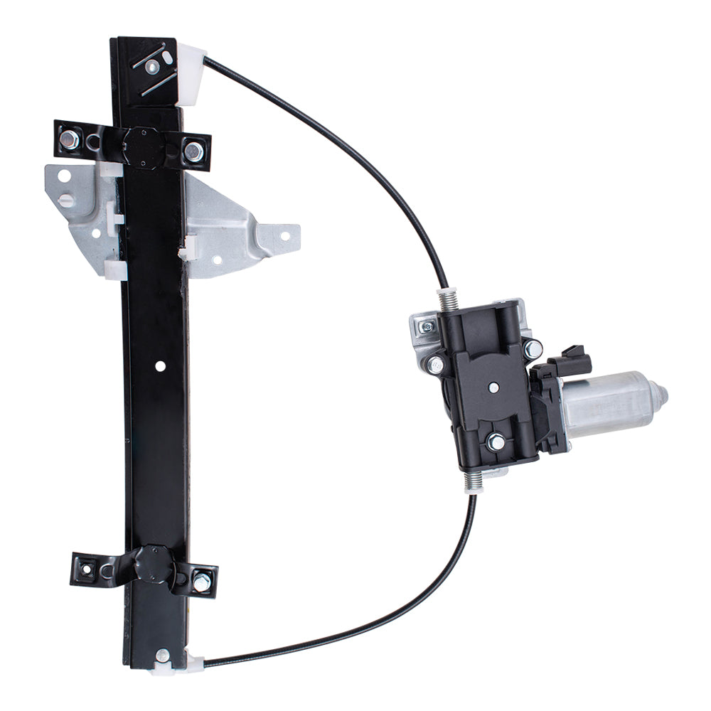 Brock Replacement Driver Rear Power Window Regulator and Lift Motor Assembly Upgrade Style Compatible with 98-02 Intrigue Regal Century 10334399