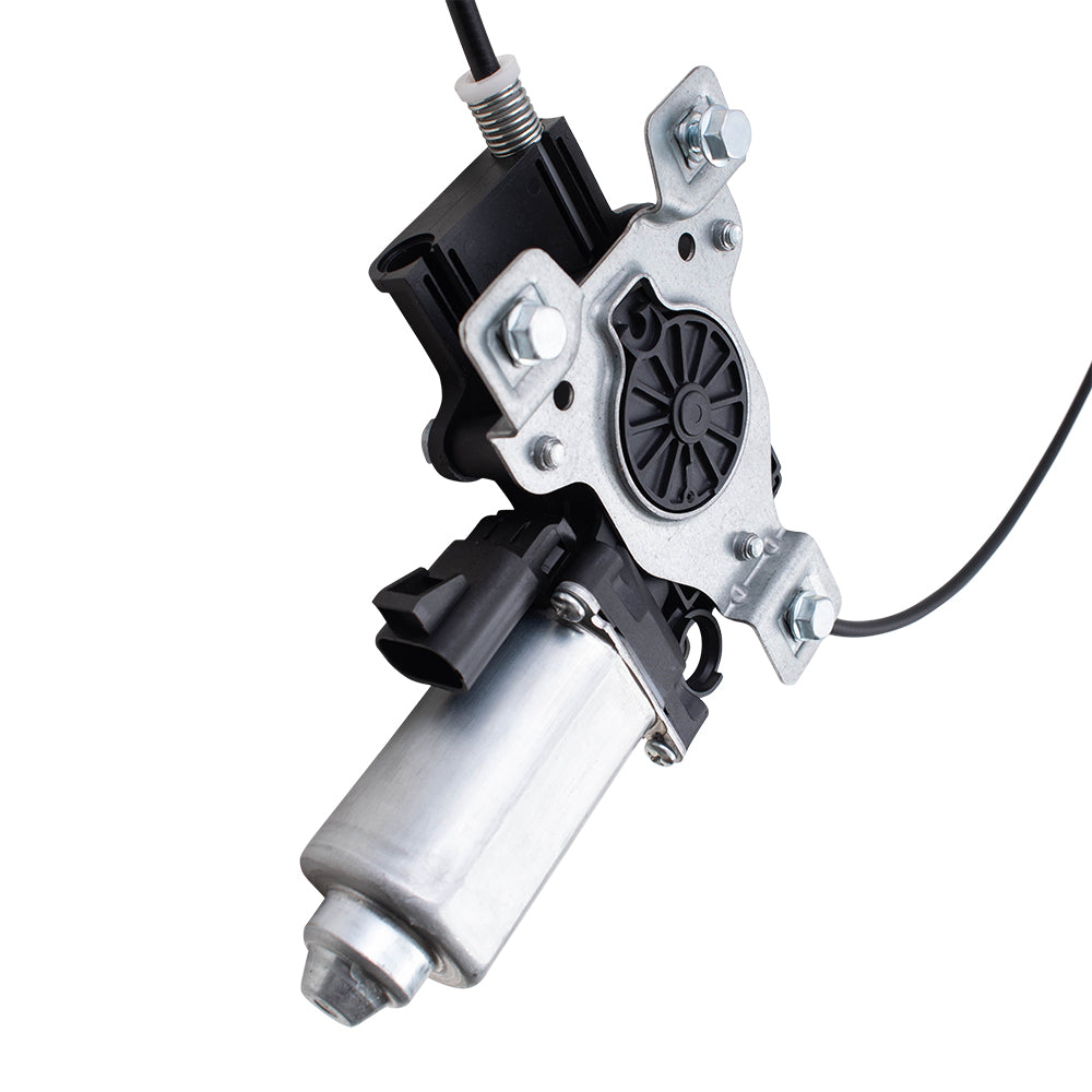 Brock Replacement Driver Rear Power Window Regulator and Lift Motor Assembly Upgrade Style Compatible with 98-02 Intrigue Regal Century 10334399