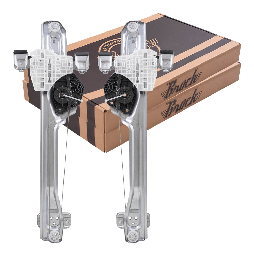 Window Regulator w/o Motor for 2014-2018 Silverado 1500 Rear for 2015-2019 Silverado 2500 HD for 2015-2020 Tahoe for 2015-2020 Suburban for 2016-2019 Suburban 3500 HD for 2014-2018 Sierra 1500 Set