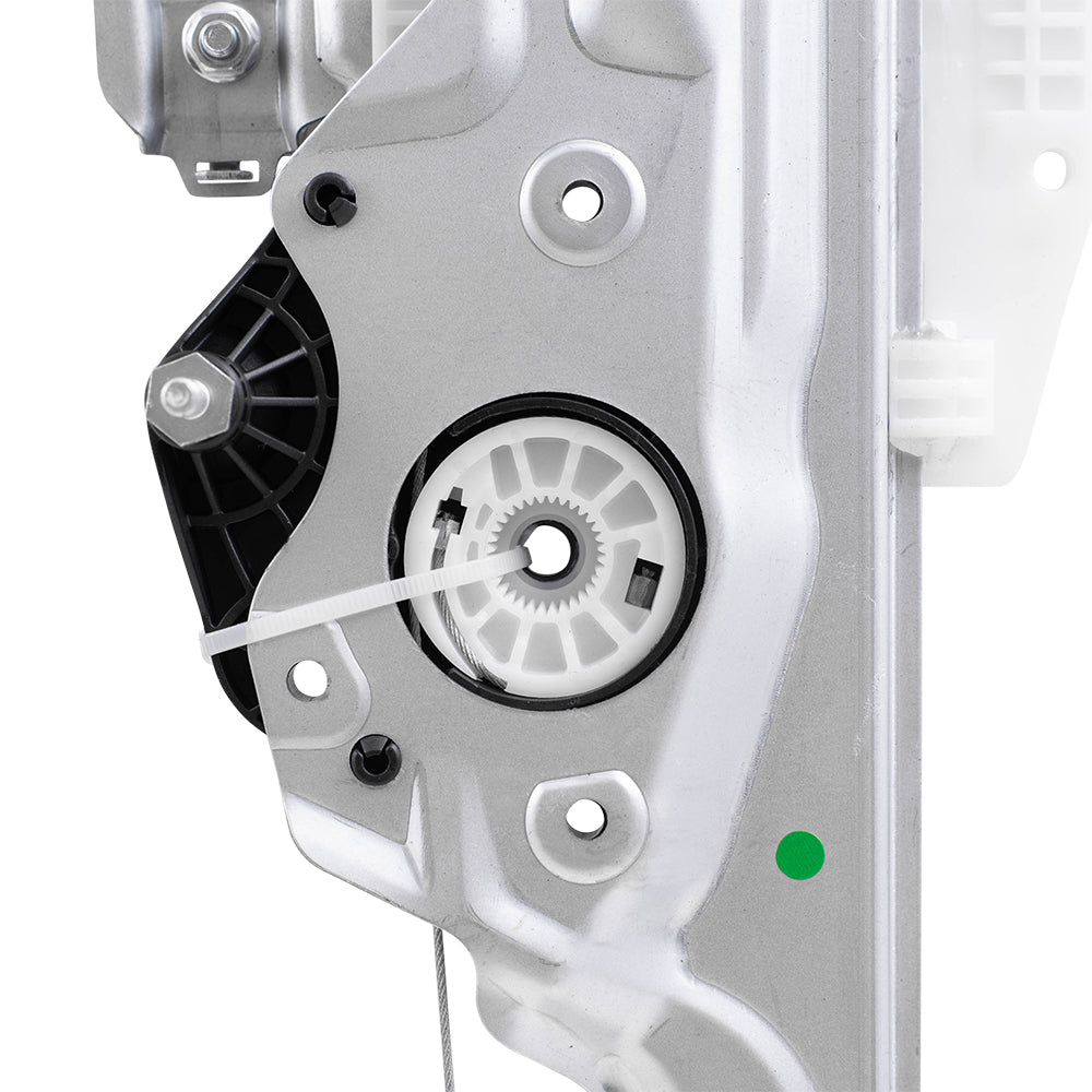 Brock Replacement Rear Passenger Side Power Window Regulator without Motor Compatible with 14-20 GM Truck