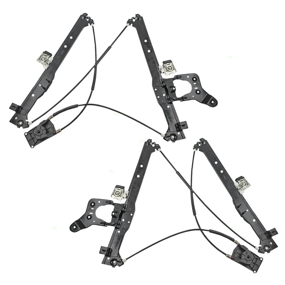 Window Regulator w/o Motor for 2001-2006 Silverado 1500 Rear for 2001-2006 Silverado 1500 HD for 2000-2006 Suburban 2500 for 2002-2006 Avalanche 2500 for 2007 Sierra 3500 Classic 19260050 Set