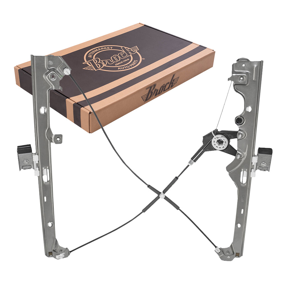 Window Regulator w/o Motor for 1999-2006 Silverado 1500 Front for 2001-2006 Silverado 1500 HD for 2000-2006 Tahoe for 2000-2006 Suburban 2500 for 2002-2006 Avalanche 2500 for 2001-2006 Sierra 3500