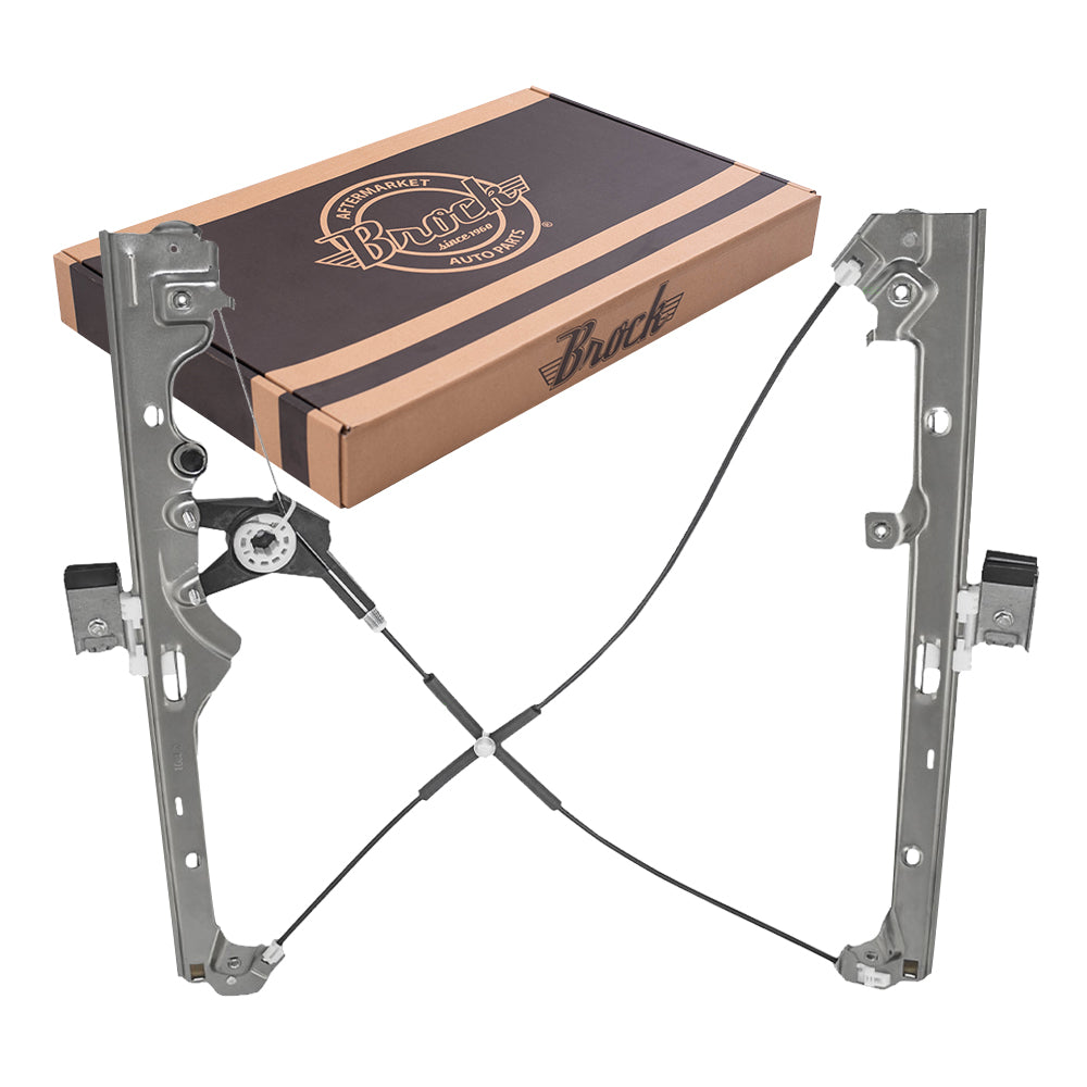 Window Regulator w/o Motor for 1999-2006 Silverado 1500 Front for 2001-2006 Silverado 1500 HD for 2000-2006 Tahoe for 2000-2006 Suburban 2500 for 2002-2006 Avalanche 2500 for 2001-2006 Sierra 3500