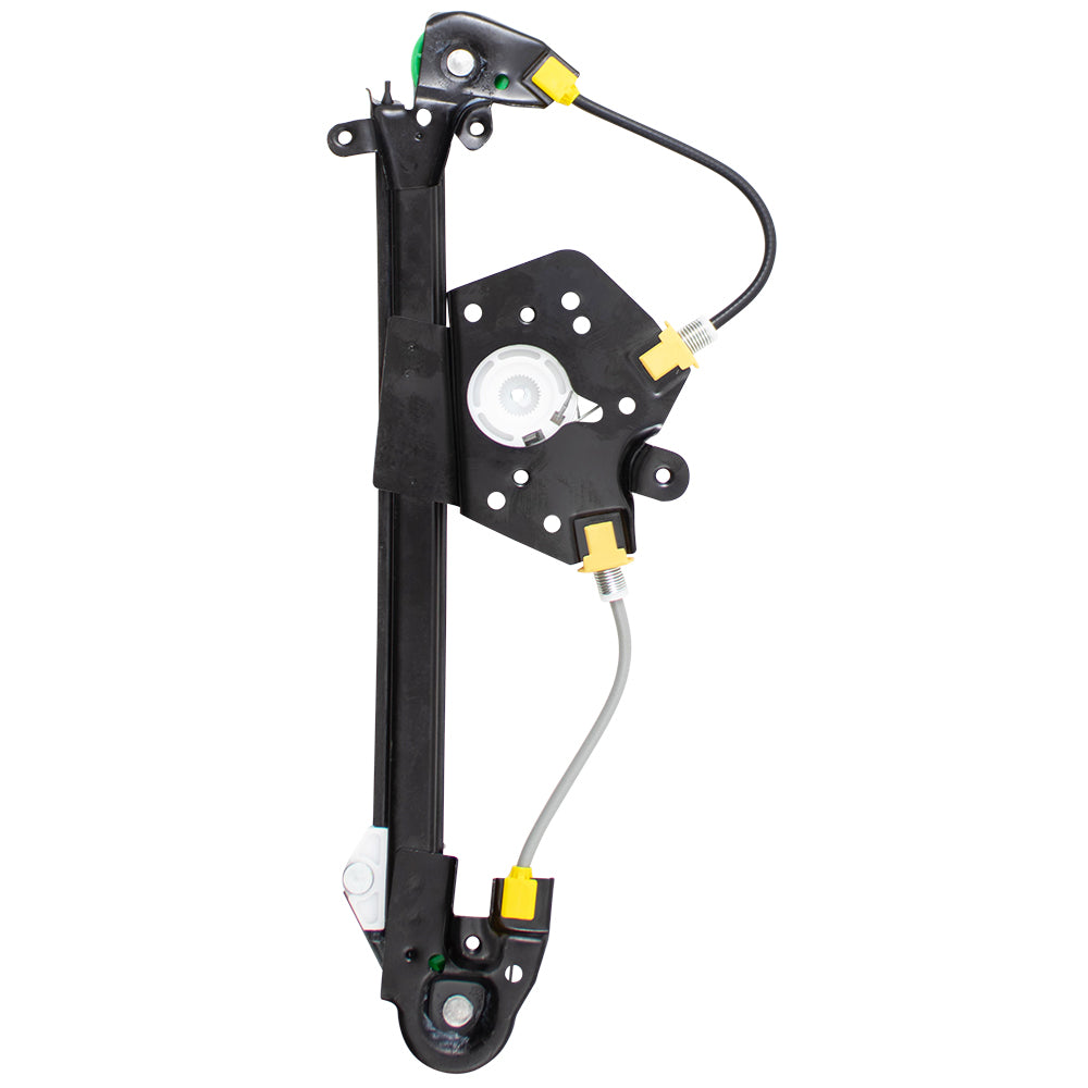 Brock Replacement Passenger Rear Power Window Regulator without Motor Compatible with 97-03 Malibu 04-05 Malibu/Classic