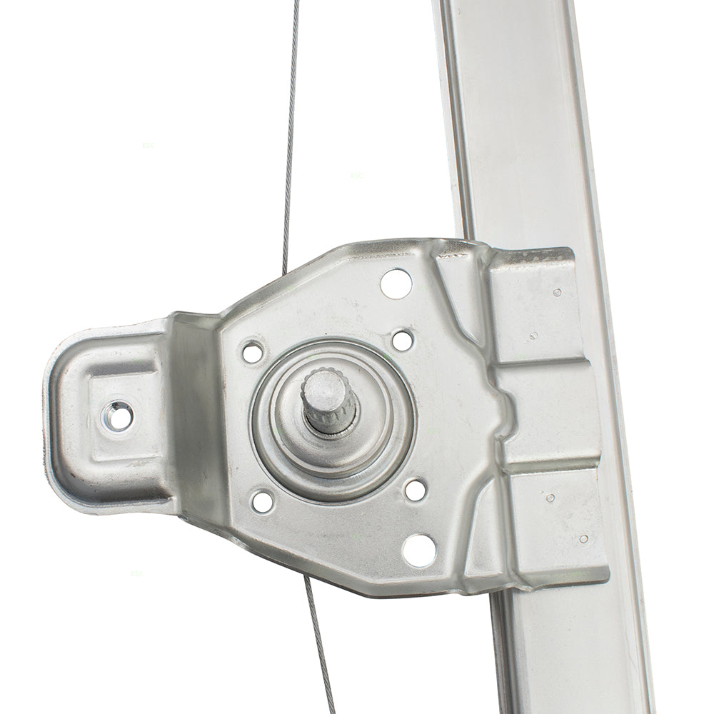 Brock Replacement Driver Rear Manual Window Lift Regulator Left Compatible with 07-13 Silverado Sierra Extended Cab Pickup Truck 15901324
