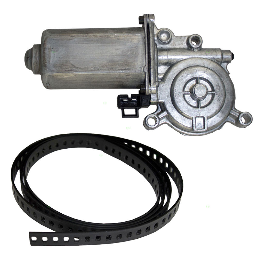 Brock Replacement 2 Pc Set Power Window Regulator Motor & 54" Repair Tape Compatible with 1992 Seville 20591996 22143945