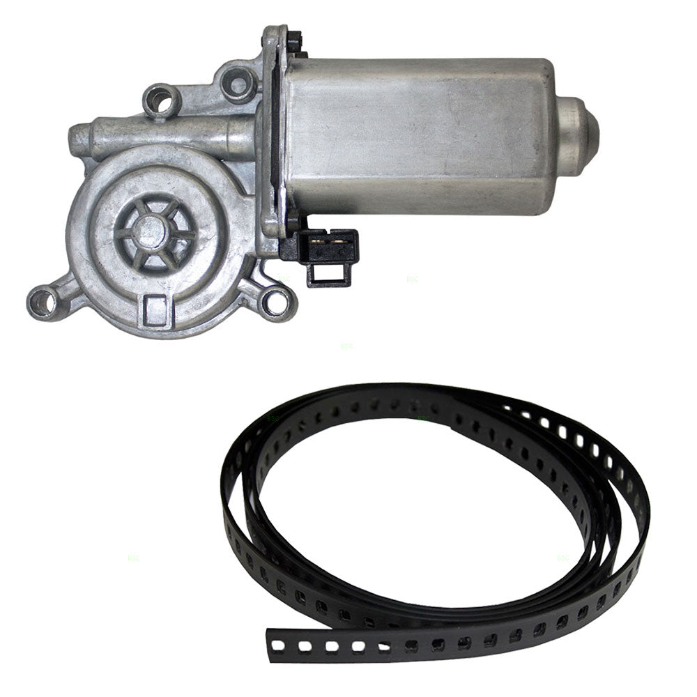 Brock Replacement 2 Pc Set Power Window Regulator Motor & 54" Repair Tape Compatible with 1992 SeVille 20591996 22143946
