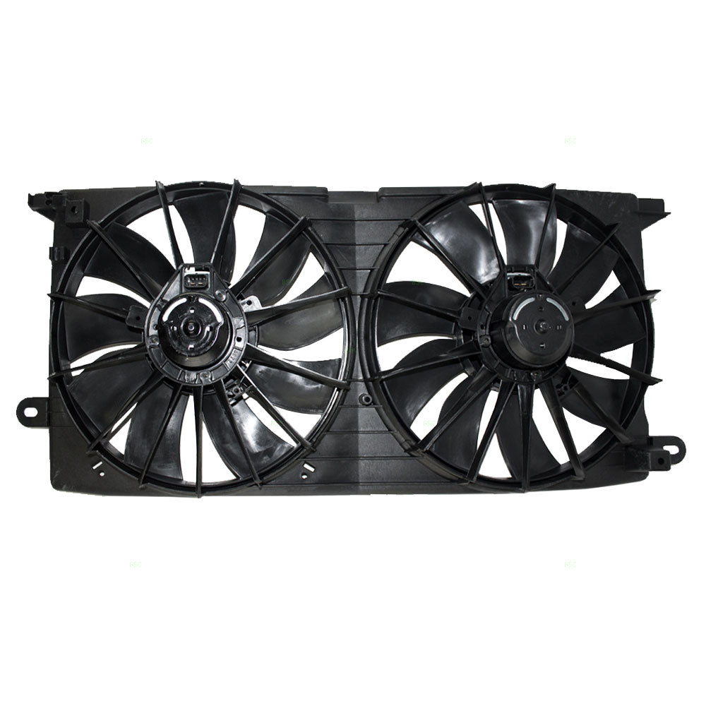 Brock Replacement Dual Cooling Fan Assembly Compatible with 2000-2005 LeSabre Bonneville 3.8L 88892898