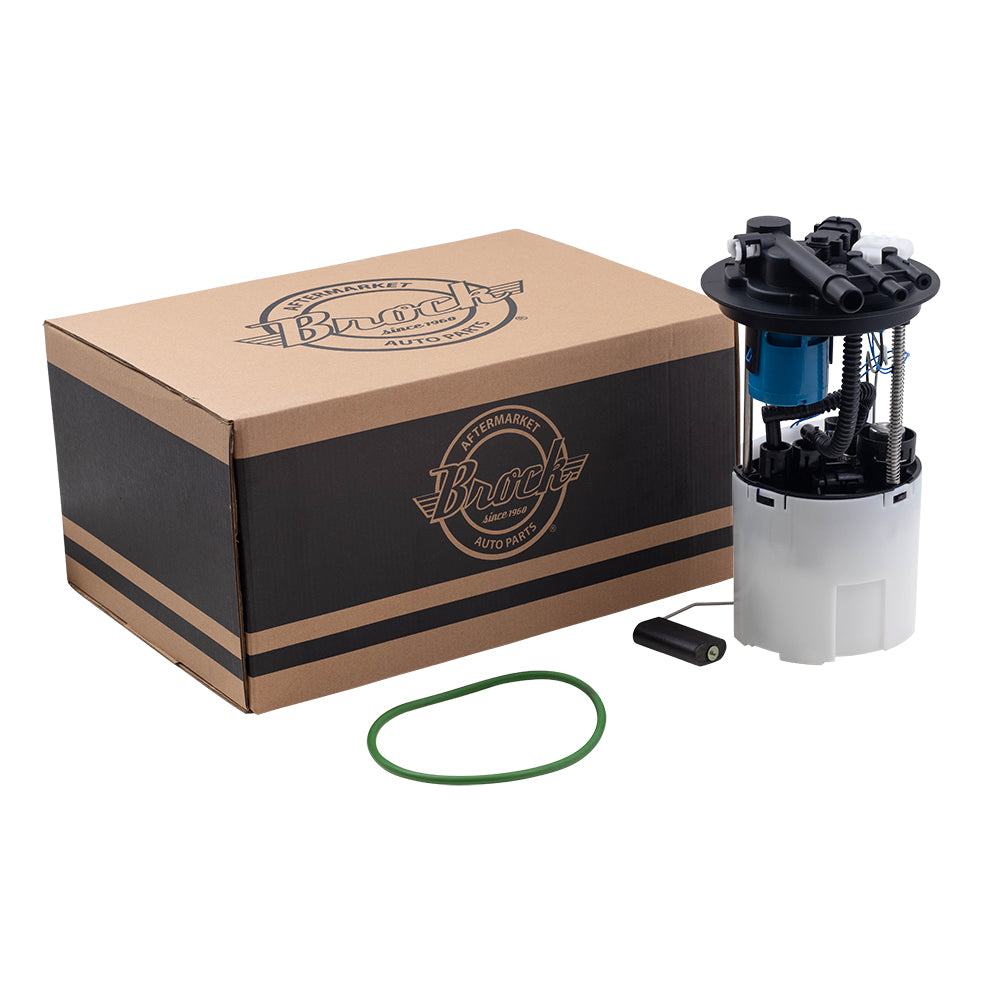 Brock Replacement Fuel Pump Module Assembly Compatible with 2007 2008 LaCrosse Impala Grand Prix 2007 Monte Carlo 3 Tube Ports with 2 Connectors