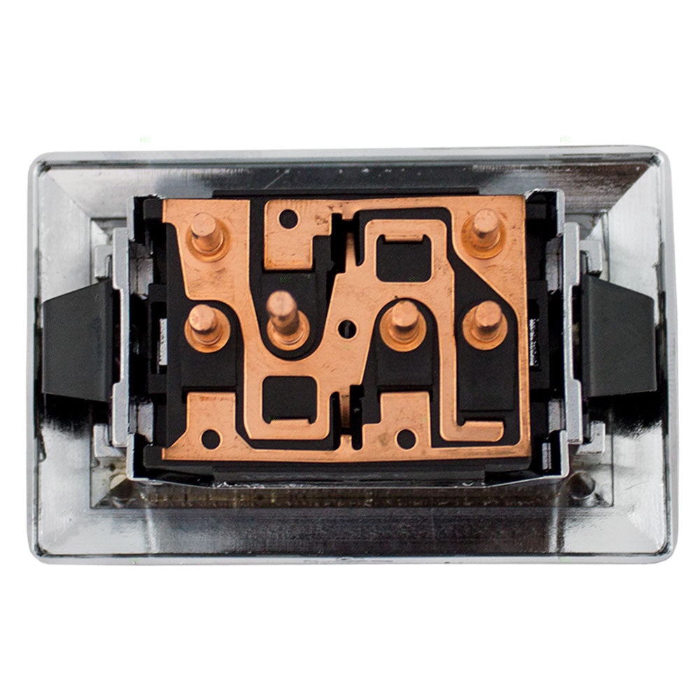 Brock Replacement Drivers Front Window Switch Bezel 2 Buttons & 6 Prongs Compatible with 80-96 Pickup Truck SUV Van 20152957