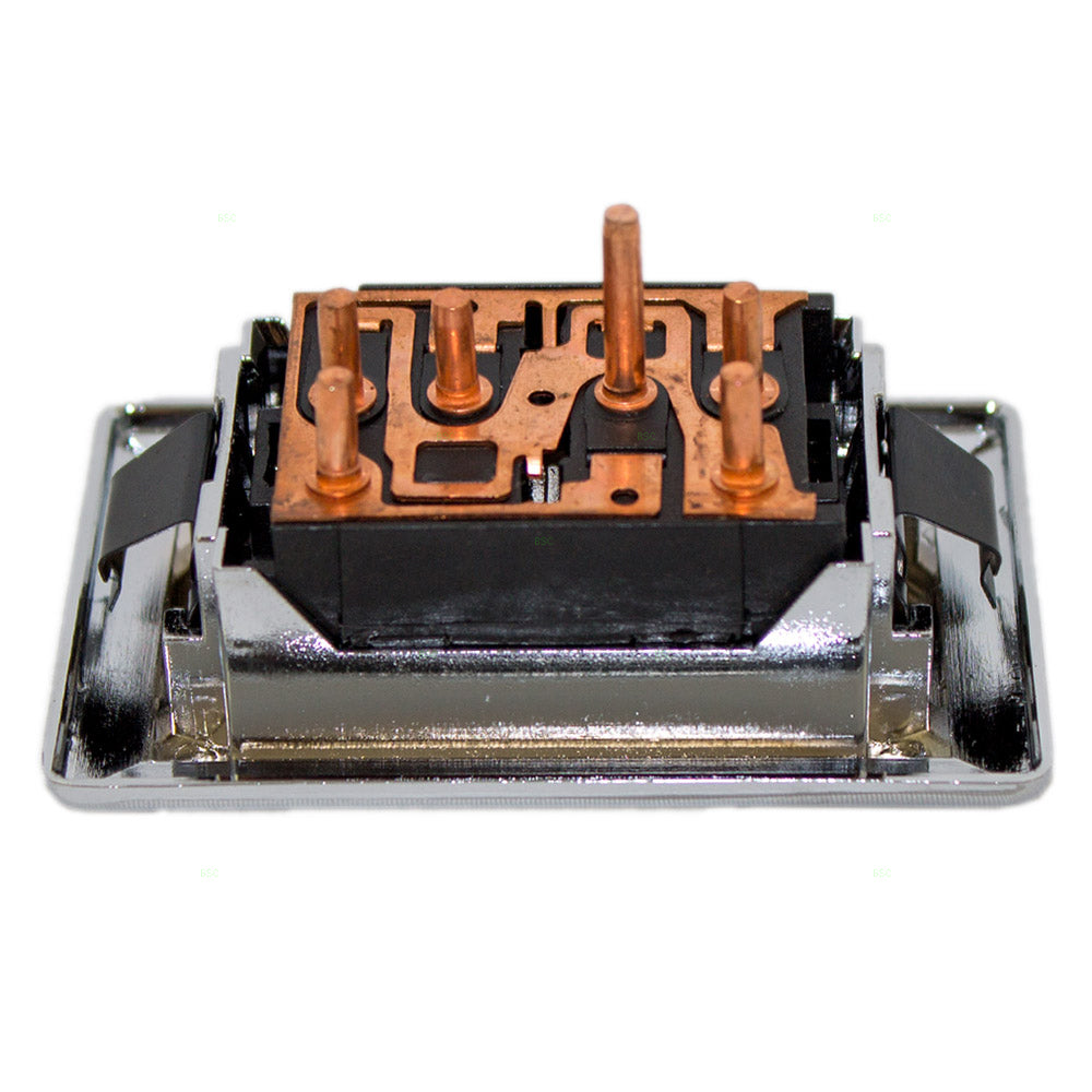 Brock Replacement Drivers Front Window Switch Bezel 2 Buttons & 6 Prongs Compatible with 80-96 Pickup Truck SUV Van 20152957