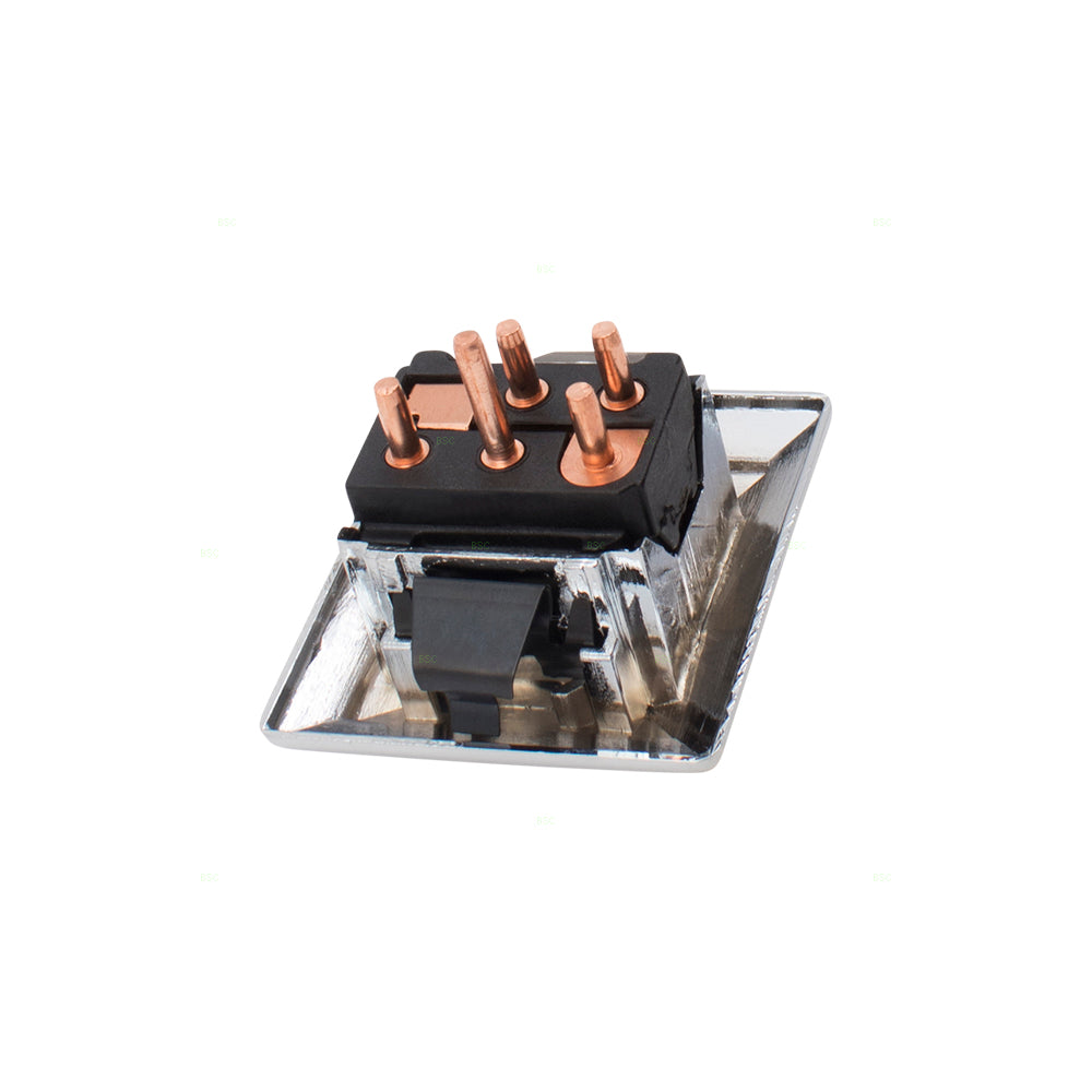 Brock Replacement Window Switch Bezel 1 Button and 5 Prongs Compatible with 78-96 Pickup Truck SUV Van 20152959