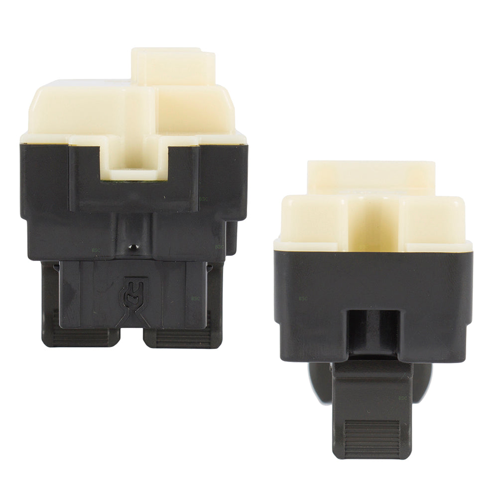 Brock Replacement Front Set of Drivers Power Window Lock Master Switch & Passengers Power Window Switch Compatible with 04-14 Colorado Canyon + 06-08 Pickup