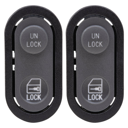 Brock Replacement Pair of Lock Switches 5 Prongs Compatible with 90-94 SUV Pickup Truck 22086338