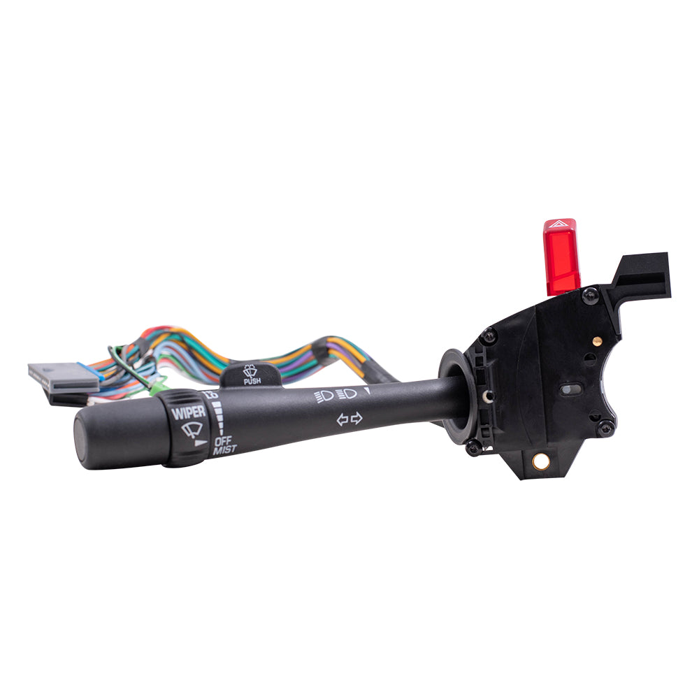 Brock Replacement Turn Signal Switch Wiper Brights Lever Compatible with 98-05 Envoy Jimmy Blazer Bravada S10 Hombre Sonoma Pickup Truck 26083636