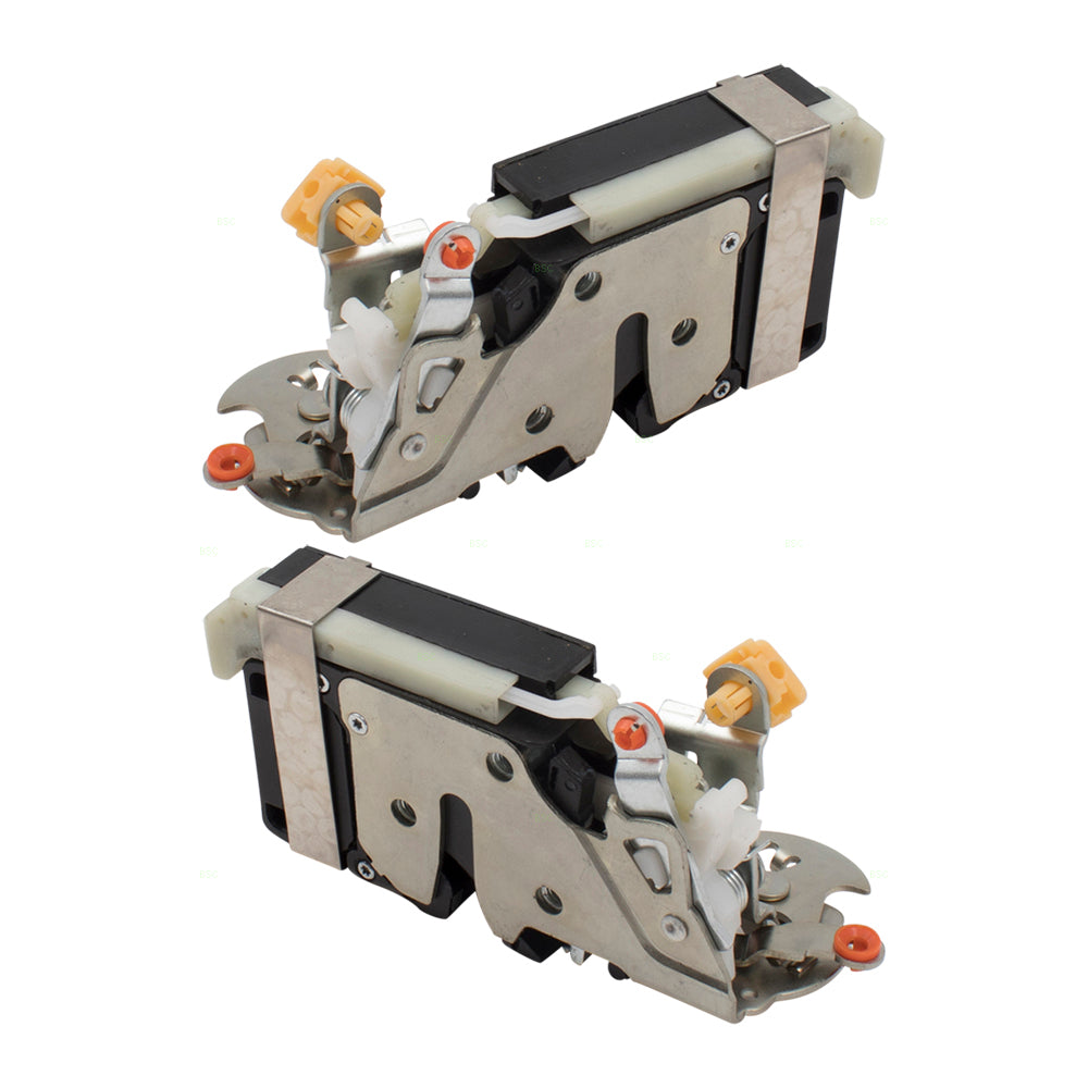 Brock Replacement Set Front Door Lock Actuators & Integrated Latch Compatible with 2001-2003 Silverado Sierra Pickup Tahoe Yukon & XL Suburban
