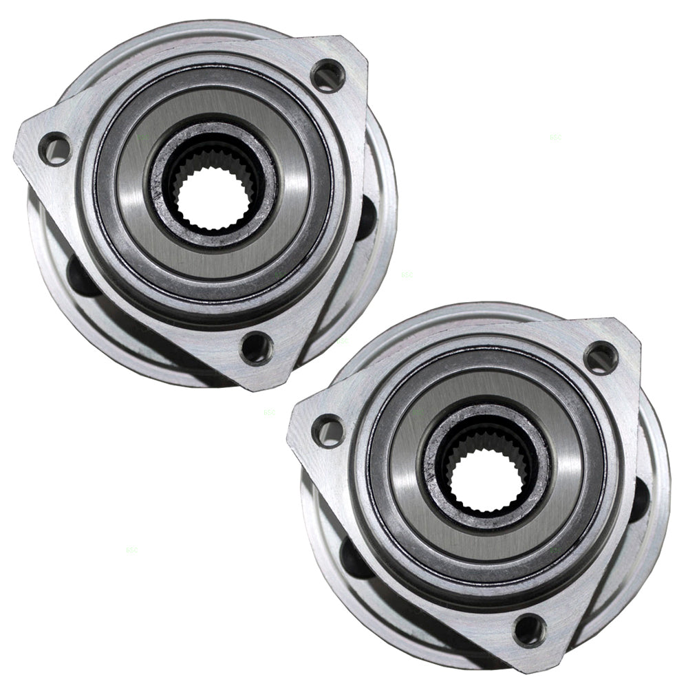 Brock Replacement Set Front Wheel Hub Bearings Compatible with Cherokee Wagoneer Comanche Wrangler Grand Wagoneer 53007449AB