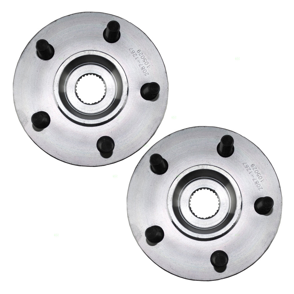 Brock Replacement Set Front Wheel Hub Bearings Compatible with Cherokee Wagoneer Comanche Wrangler Grand Wagoneer 53007449AB
