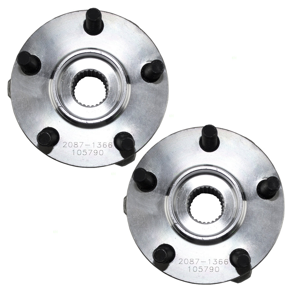 Brock Replacement Pair Set Front Wheel Hub Bearings Compatible with Sebring Stratus Cirrus Breeze 4593462AA