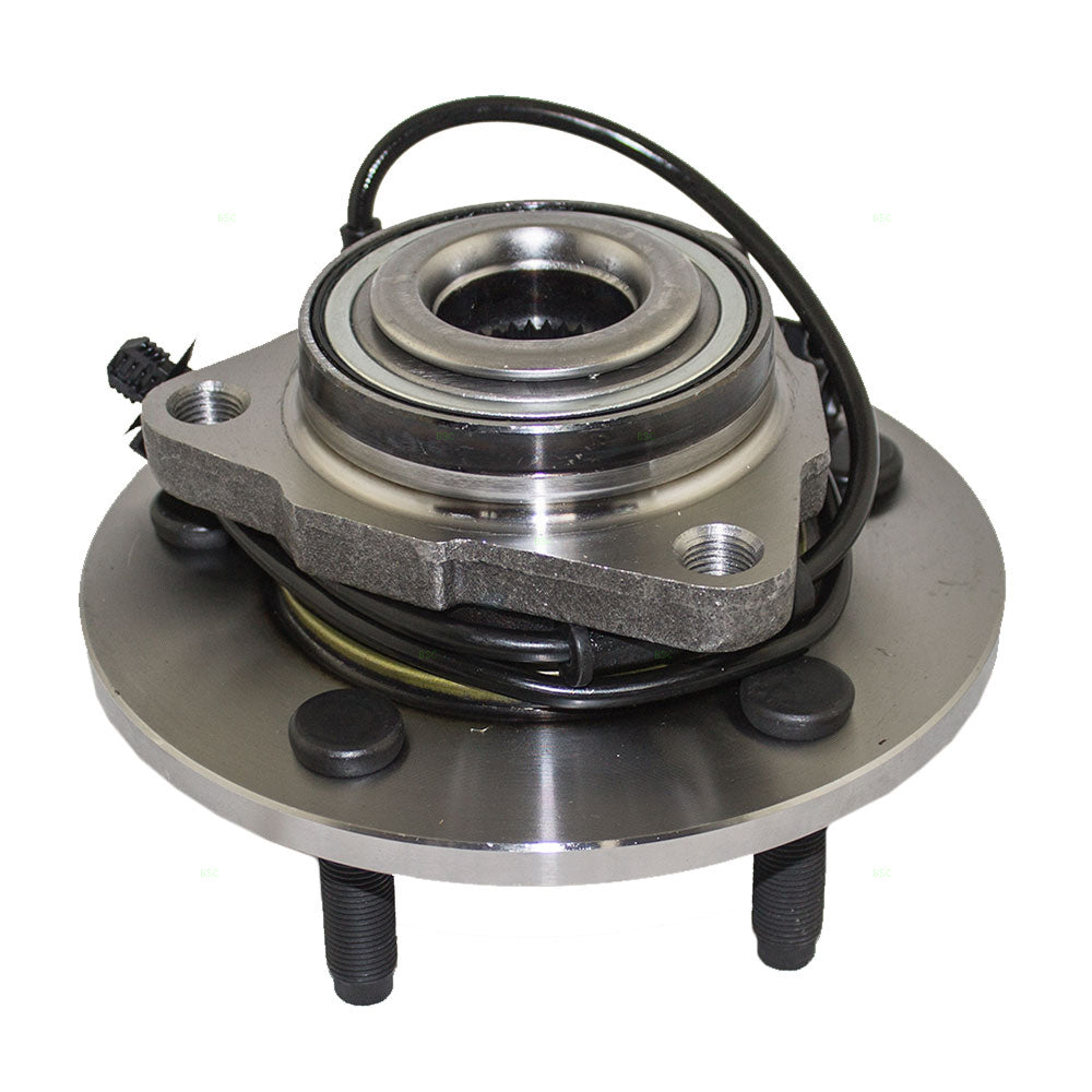Brock Replacement Front Wheel Hub Bearing Assembly Compatible with 2002-2005 1500 Pickup Truck with 4-Wheel ABS 52070323AB